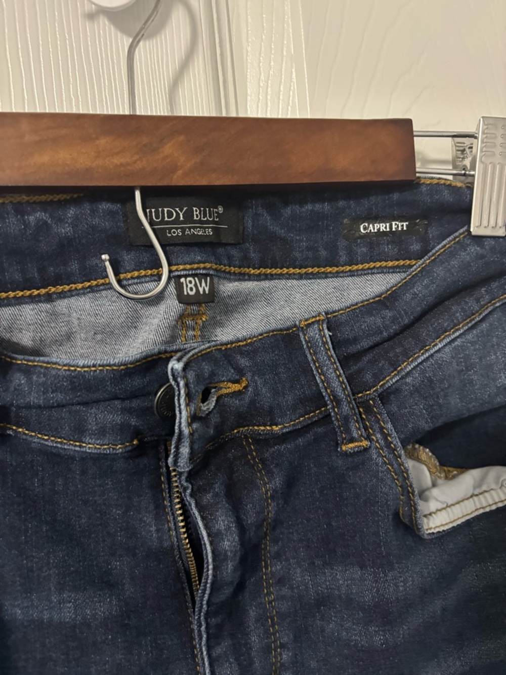 Judy Blue Dark Indigo Straight Leg Jeans - Picture 2 of 3
